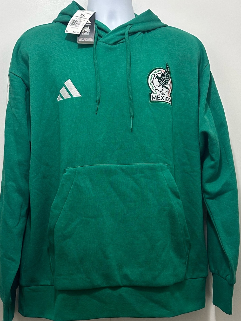 adidas Green Mexico Crest Pullover Hoodie